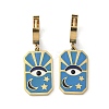 304 Stainless Steel Enamel Hoop Earrings for Women STAS-Z105-01G-04-4