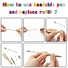 Plastic Beadable Pens LS-AJEW-L082-A07-3
