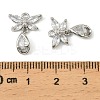 Brass Micro Pave Cubic Zirconia Pendants KK-C107-18A-P-3