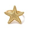 Rack Plating Brass Cuff Rings for Women RJEW-G325-04A-G-2