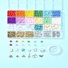 DIY Ocean Beach Theme Glass Seed Beaded Stretch Jewelry Set Kits DIY-FS0006-90-9