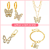 10Pcs 5 Styles Alloy with Rhinestone Pendant FIND-CJ0001-78-7