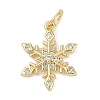 Rack Plating Brass Micro Pave Cubic Zirconia Pendants KK-H509-12G-03-1