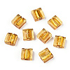Handmade Silver Foil Lampwork Beads FOIL-S006-12x12mm-07-1