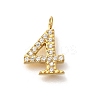 Ion Plating(IP) 304 Stainless Steel Micro Pave Cubic Zirconia Pendants STAS-H228-01G-04-1
