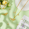 8Pcs 4 Styles Brass Pendants KK-BC0014-82-4