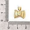 Brass Micro Pave Clear Cubic Zirconia Pendants KK-I360-011G-02-3
