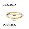 304 Stainless Steel Pave Cubic Zirconia Bangles FS-WG09E60-17-1