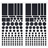 1 Sheet PET LED Covers Blackout Stickers and 1 Sheet LED Covers Semi Shading Blackout Stickers STIC-CN0001-04-1