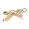 304 Stainless Steel Letter Connector Charms STAS-M108-01G-11-2