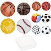 20pcs 10 sizes Resin Cabochons CRES-SC0001-86-1