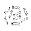 Tarnish Resistant 201 Stainless Steel Brooch Pin Back Safety Catch Bar Pins STAS-S117-021B-1