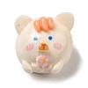 Cute Opaque Resin Cabochons RESI-L040-03K-1