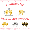 72Pcs 3 Colors Tibetan Style Zinc Alloy Pendants FIND-GA0007-31-2