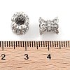 Brass Micro Pave Clear Cubic Zirconia Beads KK-P271-39B-02-3