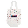 Printed Non-Woven Reusable Folding Wine Bottle Gift Bags with Handle LS-ABAG-C012-04A-2