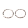 Tarnish Resistant 201 Stainless Steel Huggie Hoop Earrings LS-EJEW-L250-01K-P-2