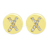 Brass Micro Pave Clear Cubic Zirconia Beads KK-T030-LA843-XX3-1