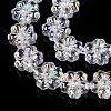 Transparent Electroplate Glass Beads Strands EGLA-N012-17-3
