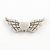 Wing with Heart Alloy Beads X-TIBEP-R336-152AS-FF-1