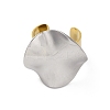 304 Stainless Steel Open Cuff Rings RJEW-K258-08GP-04-3