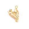 Brass Rhinestone Pendants KK-E793-12G-1