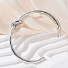 304 Stainless Steel Cuff Bangles for Women BJEW-C088-04P-1