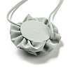 Fabric Rose Tie Choker Necklaces for Women NJEW-Z022-01K-3