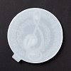 Flat Round with Musical Note Pattern Cup Mat Silicone Molds LS-DIY-M039-07-3