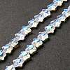 Transparent Glass Beads Strand X1-GLAA-F112-02I-1