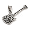 304 Stainless Steel Big Pendants STAS-D110-12AS-2