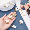 12Pairs 304 Stainless Steel Huggie Hoop Earrings EJEW-SC0001-24-3
