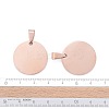 Ion Plating(IP) 304 Stainless Steel Pendants STAS-I311-05A-RG-4