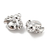 Brass Micro Pave Cubic Zirconia Charms KK-E090-02P-2