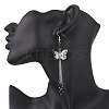 Brass Butterfly Dangle Earrings EJEW-JE06665-3