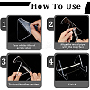 2Pcs 2 Style Acrylic Keyboard Display Stands with Platinum Plated Iron Supports ODIS-CP0001-13-5