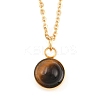 Natural Mixed Stone Pendant Necklaces NJEW-JN05489-02-5