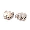 Letter Slider Beads for Watch Band Bracelet Making LS-ALRI-O012-W-NR-2