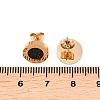 Flat Round 304 Stainless Steel Stud Earrings EJEW-H175-02G-02-5