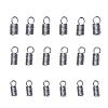 30Pcs 3 Size 304 Stainless Steel Coil Cord Ends STAS-CJ0001-152-1