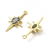Brass Micro Pave Cubic Zirconia Pendants KK-M277-08G-01-2