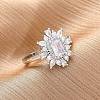 Brass Micro Pave Clear Cubic Zirconia Cuff Rings for Women RJEW-A062-03P-1