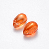 Transparent Spray Painted Glass Charms GLAA-R211-03-B04-2