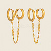 304 Stainless Steel Double Hoop Earrings for Women XJ9052-1-1