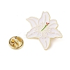 Flower Golden Enamel Pins LS-JEWB-K012-07B-G-3