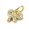 Brass Micro Pave Cubic Zirconia Pendants KK-H475-22G-02-2