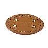 PU Leather Oval Bag Bottom FIND-WH0056-02A-2