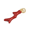 Brass Enamel Pendants KK-D409-34G-2