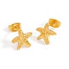 304 Stainless Steel Stud Earrings EJEW-C162-02B-G-2