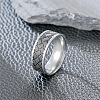 201 Stainless Steel Cross Pattern Finger Rings for Men FS-WGDD078-12-2